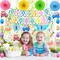 32-Piece Easter Party Decoration Set – Happy Easter Banner, Egg & Bunny Garland, Swirls, Paper Fans for Home, Office, Classroom
